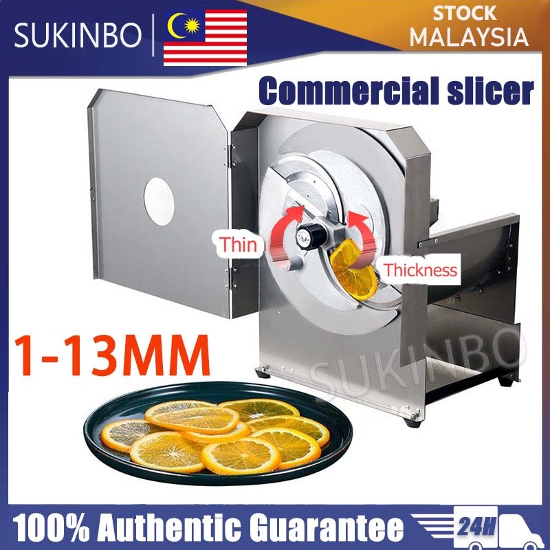 SUKINBO 2 IN 1 Commercial slicer potato cutter lemon artifact cutter vegetable cutter fruit slicer machine  1-13mm切片机