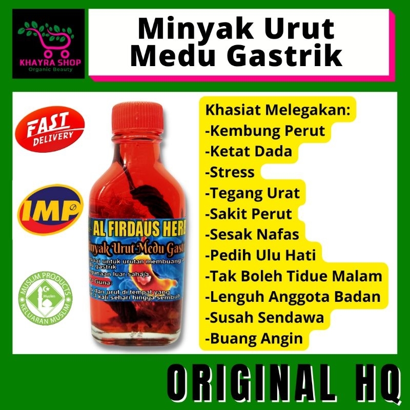 Minyak Urut Angin Medu Gastrik Al Firdaus Herbs 30 ML