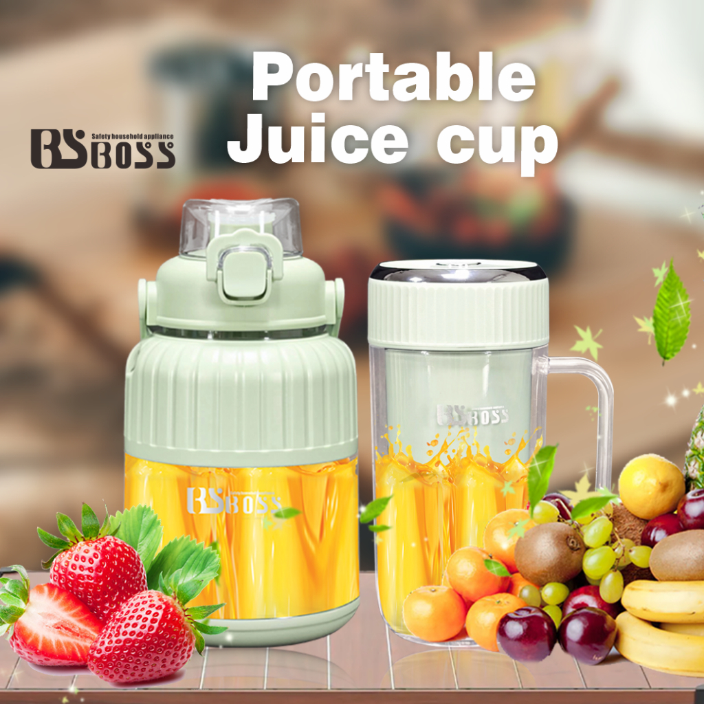 BSBOSS 4 Blades Mini Blender Juice Fruit Blender Buah Portable Blender Jus Blander Mini Portable Juice Blender