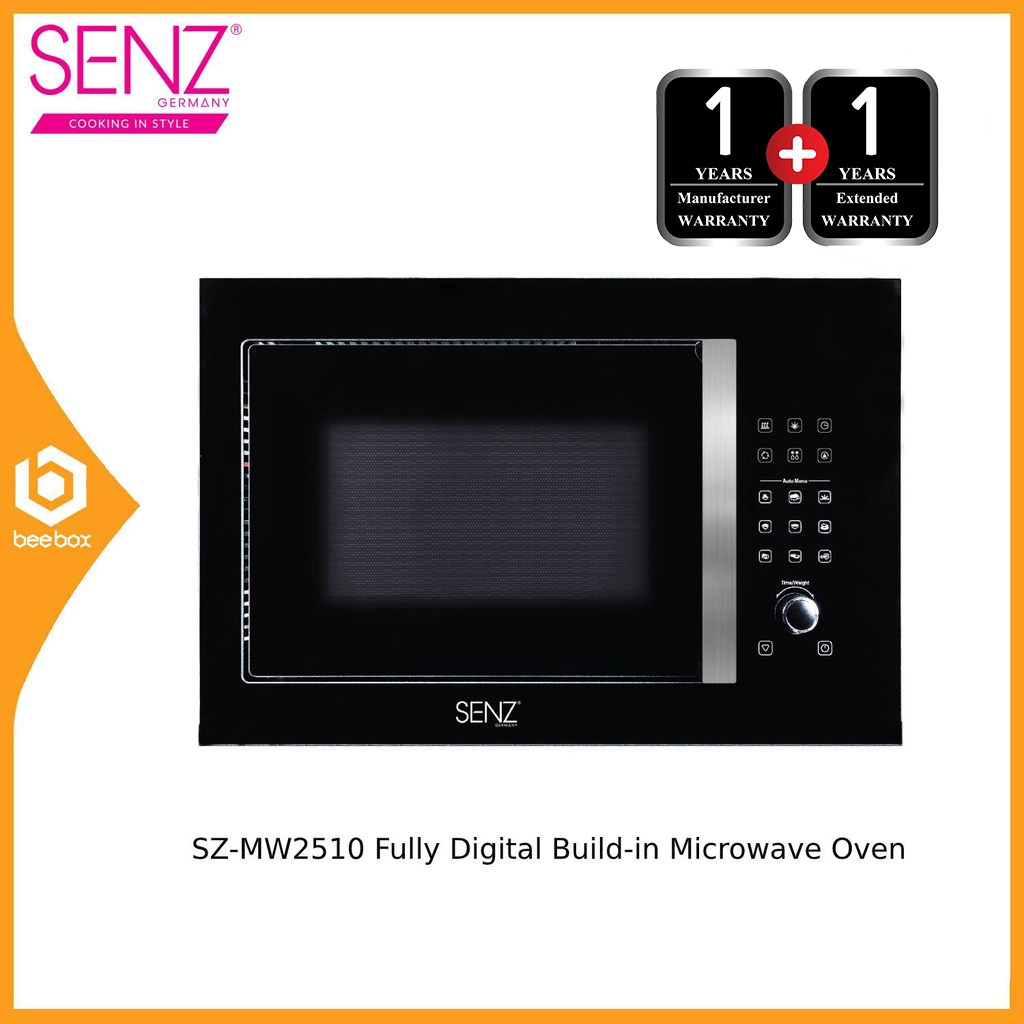 Senz SZ-MW2510 Fully Digital Build-in Microwave Oven 25L 24Hour Timers (*1+1 Extended Warranty*) - SZMW2510