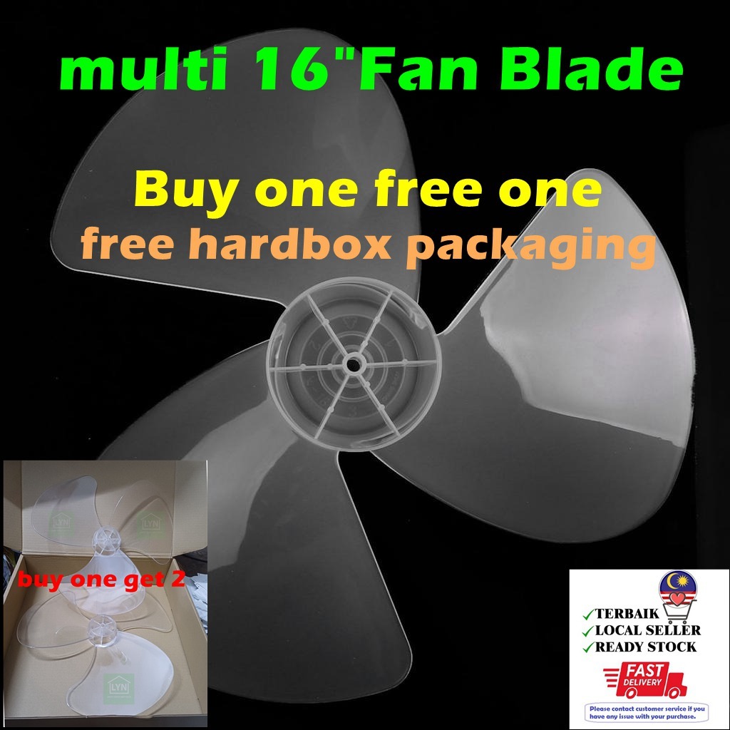 Multi Fan Blade [Daun Kipas] 12/16 inches (3 Blade) [Support Many Type of Brand ] Stand Fan/Table Fan/Table Fan/Auto Fan