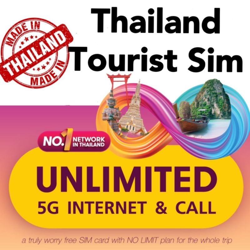 (Speed Up To 100mbps)Thailand Ais/Dtac/True Move 7days Unlimited No Cap Data Travel Sim Card