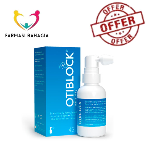 [ Exp 2/2028 ] OTIBLOCK EAR SPRAY 45ML - For Softening Earwax