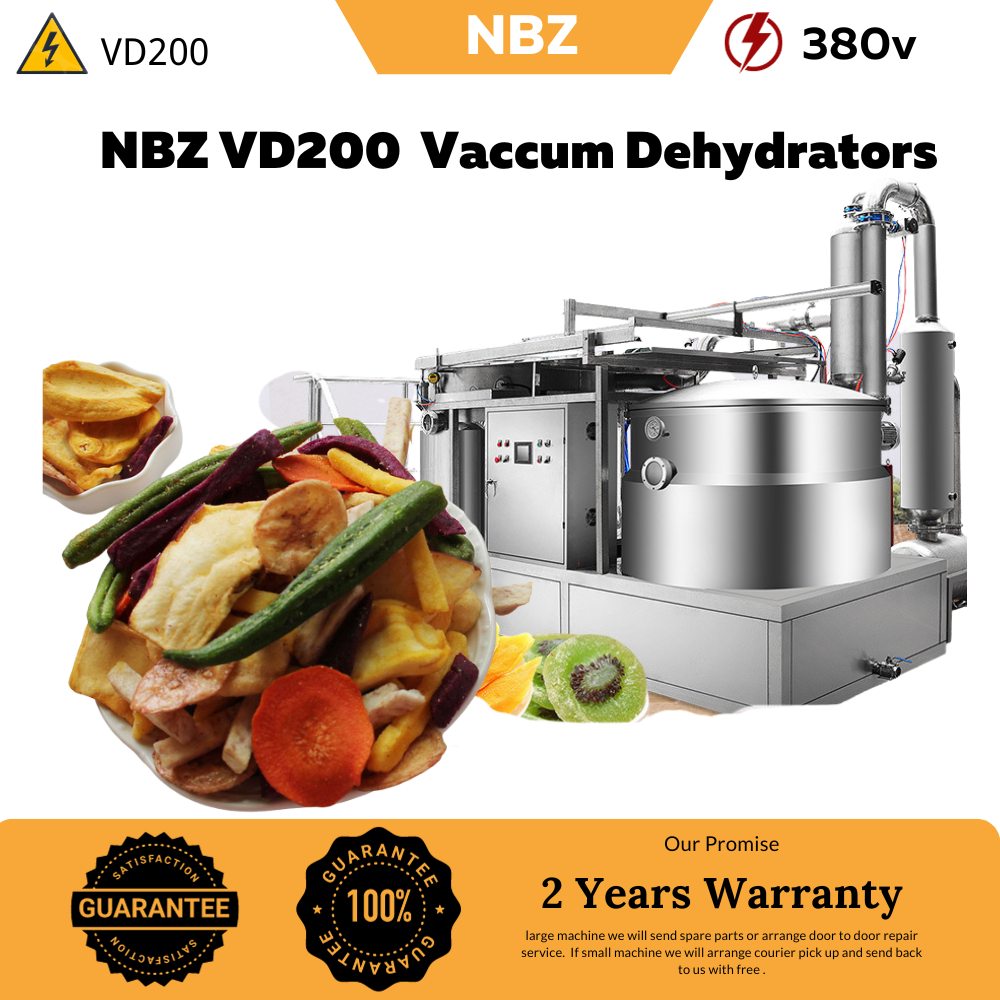 NBZ Vaccum Dehydrators commercial Vacuum Fryer factory Fruit vegetable Crispy Freeze dried