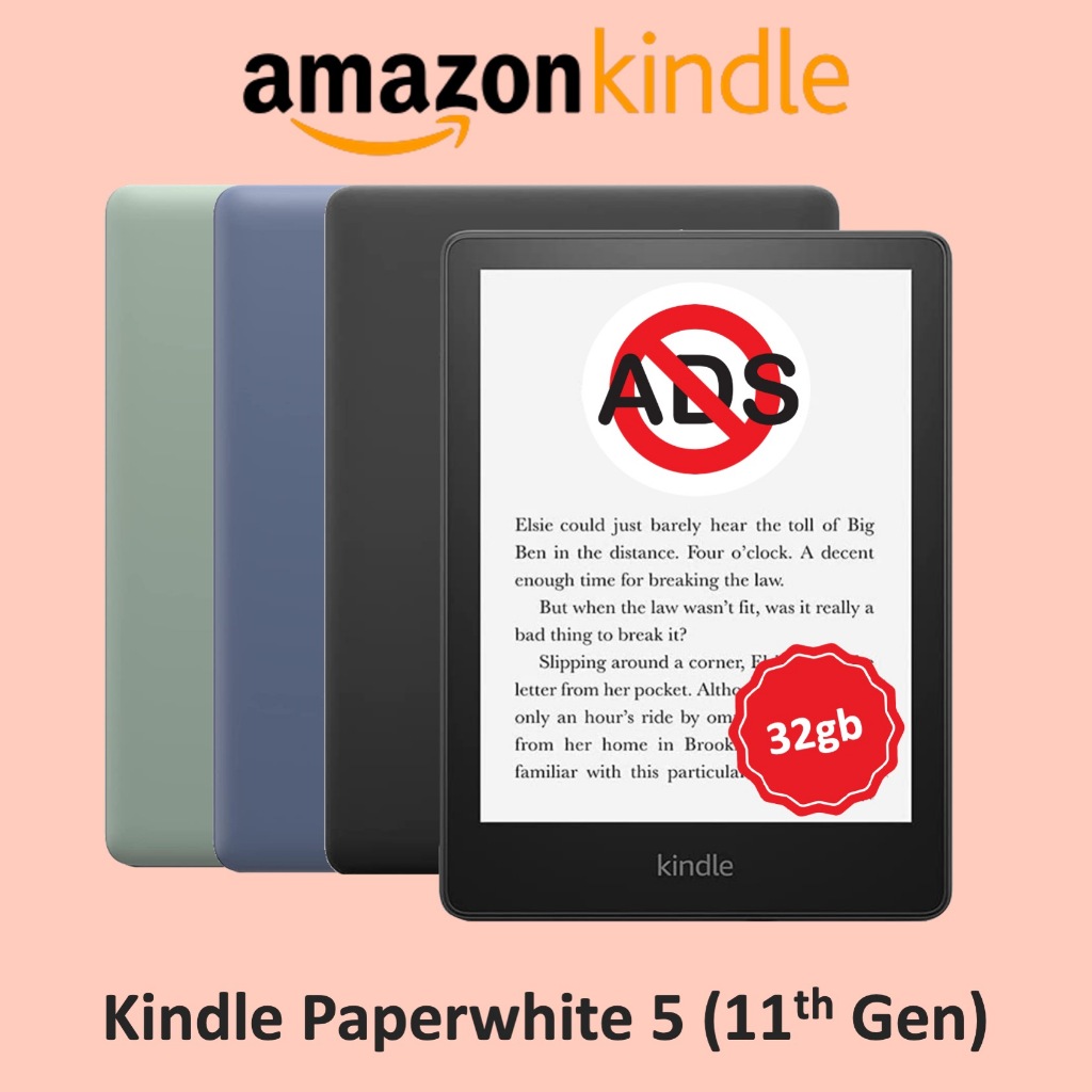 [No Ads] Kindle Paperwhite 5 (11th Gen) - 32GB + Signature Edition