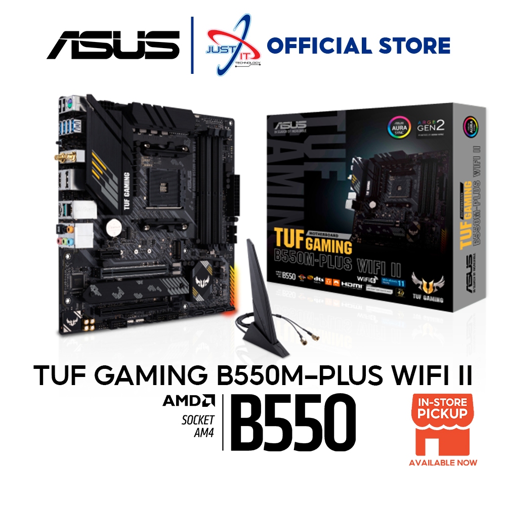 ASUS TUF B550M-PLUS(WI-FI) II AM4 GAMING MOTHERBAORD Combo Ryzen 5 5600G / 5600GT / 5500GT / 5500 / 5600 / 5600X / 5700X