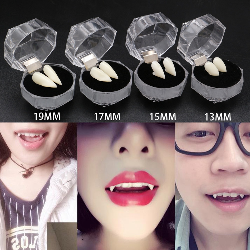 Kids Halloween Party Vampire False Teeth Fangs Dentures Cosplay Props DIY Decorations