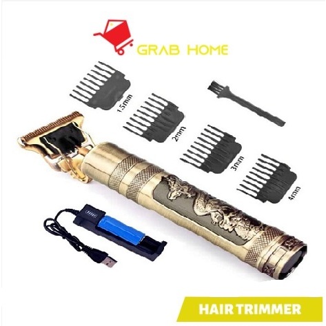 Mesin Gunting Rambut Vintage T9 Rechargeable Professional Hair Trimmer and beard Trimmer Shaver