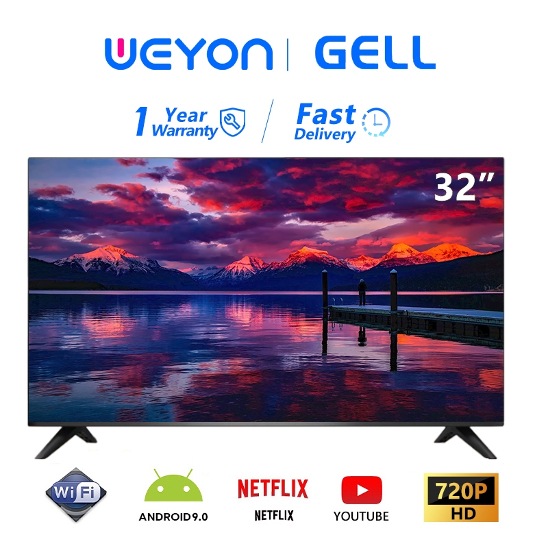 GELL Sakura 32 Inch Android TV LED Smart TV Murah LED Television Smart TV