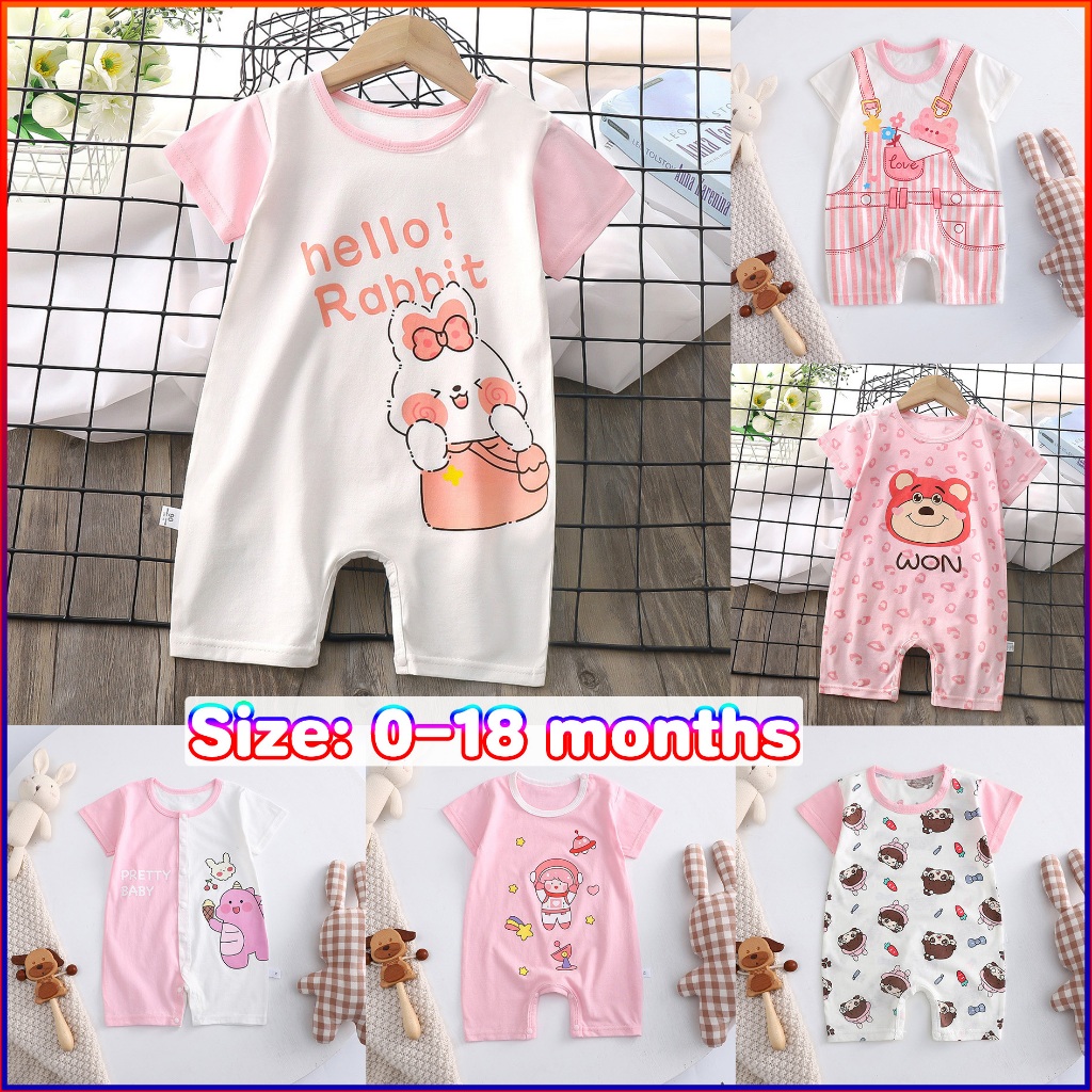 Cotton baby bodysuit baby clothes 0-18 months Pink Unicorn Cartoon Print Baby Bodysuit baby Romper baby onesies cute bab