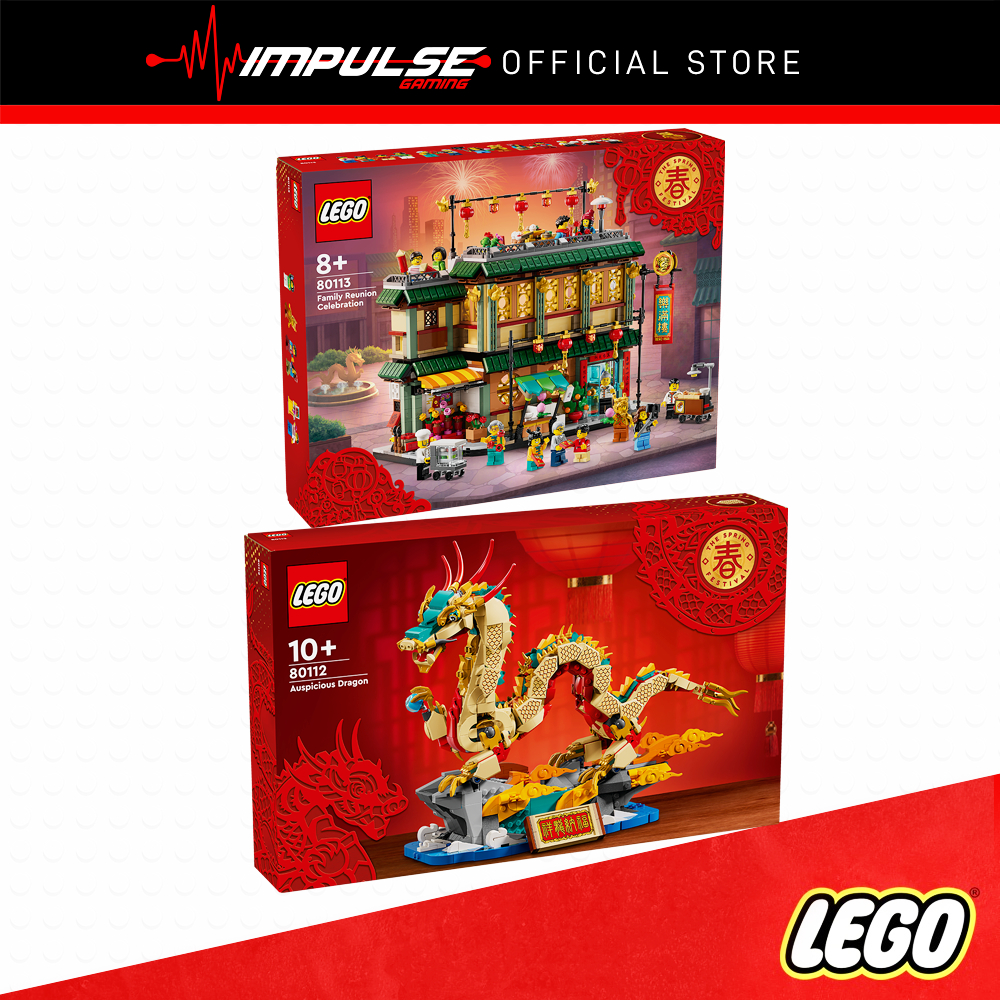 LEGO Chinese Festivals Series - Auspicious Dragon 80112 / Family Reunion Celebration 80113 / Money Tree 40648