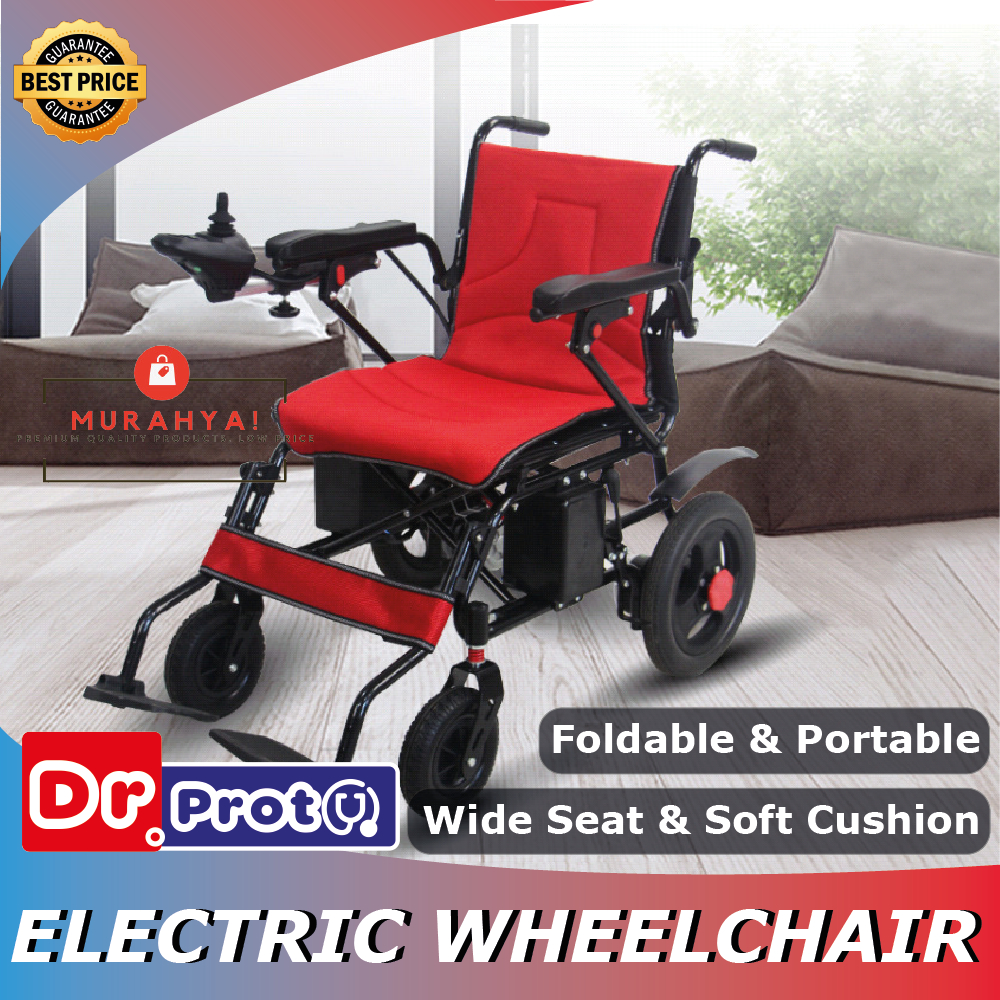 Electric Wheelchair Kerusi Roda Elektrik ringan Lightweight Foldable Travel Transport Auto Motor Wheelchair Dr. Proto