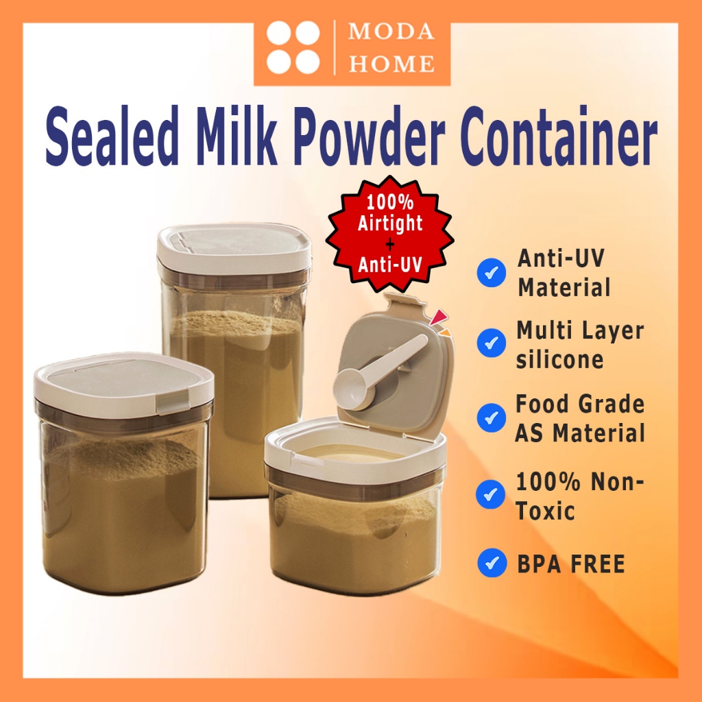 Moda Home Milk Powder Container Airtight Container Food Storage Container bekas gula teh kopi bekas rempah 奶粉密封罐