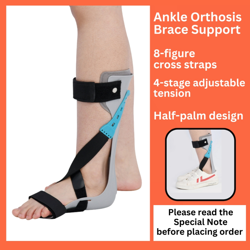 Ankle Foot Orthosis Brace Support Foot Drop Varus Valgus Correction Wearable Strok Plantar Fasciitis Achilles Tendonitis