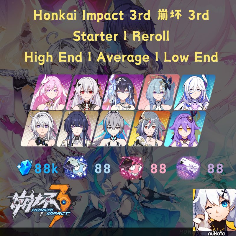 ✨Honkai 3崩三⭐️Crystals Collect|Anime Action games merchandise| Anime's Style|Gacha Pack