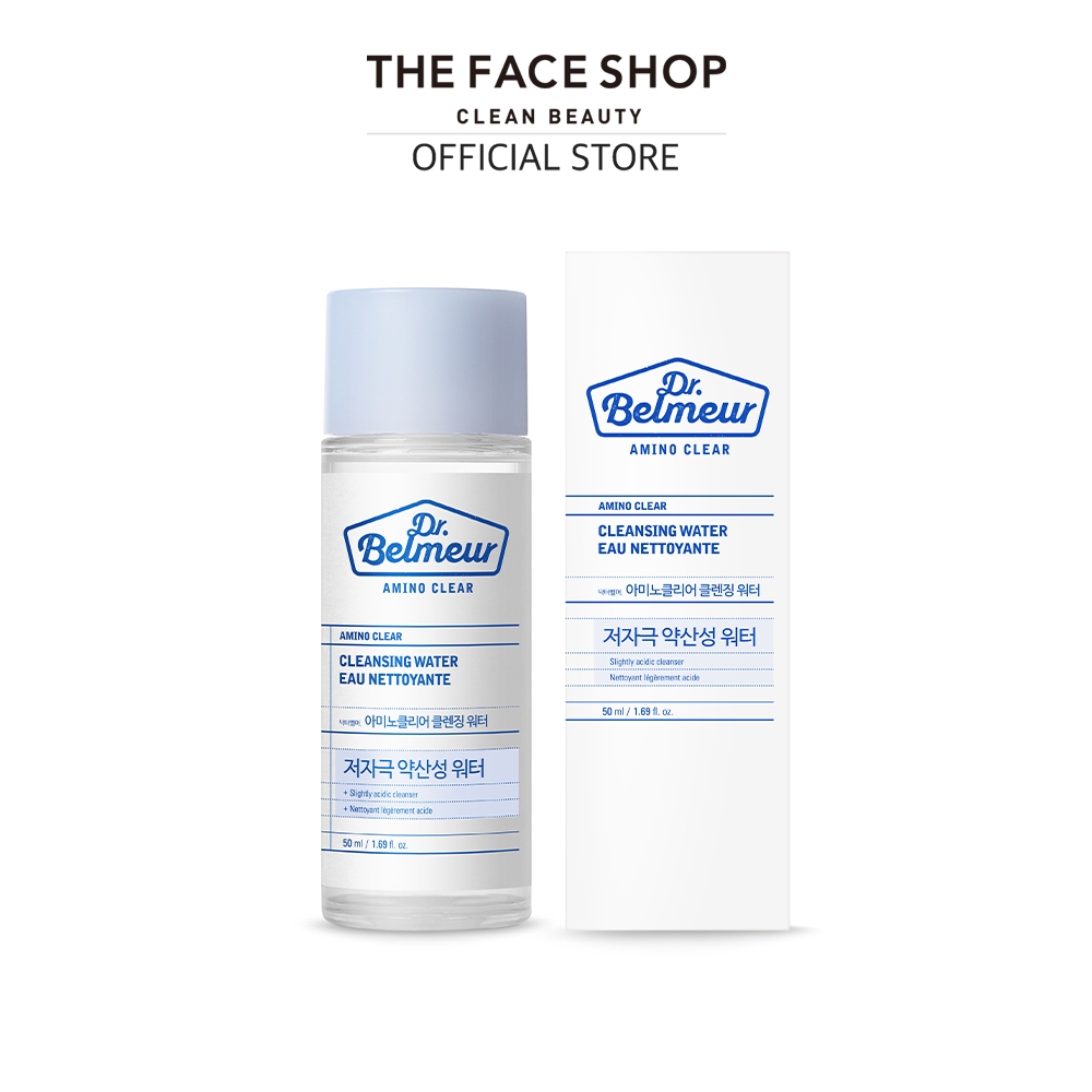 [Online Exclusive] THE FACE SHOP Dr Belmeur Amino Clear Cleansing Water Travel Size 50ml - Makeup, SPF Remover