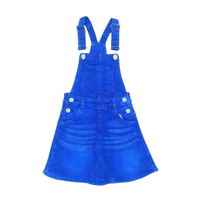 SAIZ 1-6 Jeans Skirt Overall Collection / Overall Skirt Baby Kids / Overall Skirt Kanak-kanak Budak Perempuan