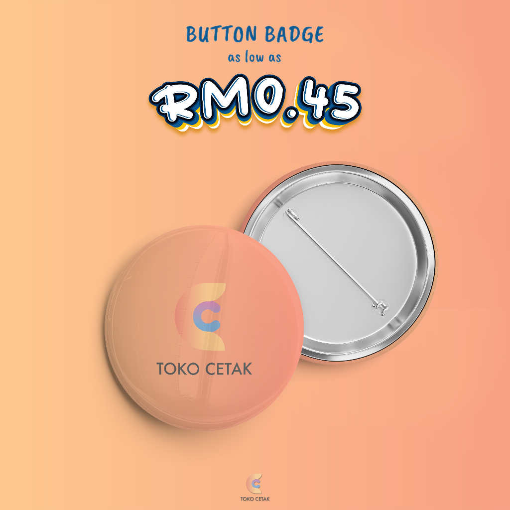 [NO MINIMUM] Button Badge/Button Badges Custom SHIP SAME DAY