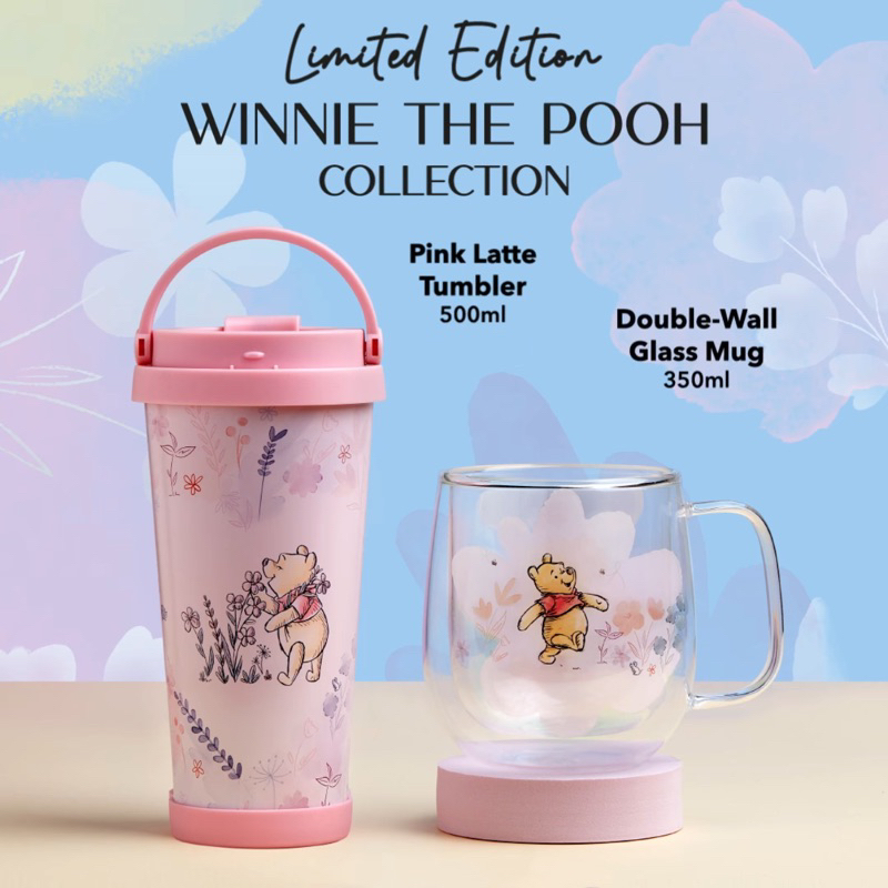 [ReadyStock]Disney Winnie the Pooh x The Coffee Bean & Tea Leaf Sakura Cherry Blossom 2024 Collection 迪士尼维尼熊樱花季联名系列