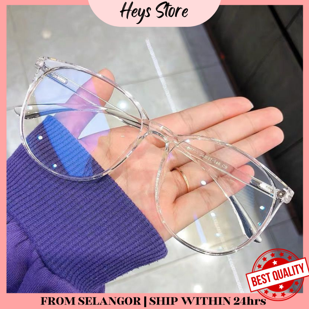 Ready Stock Spek Korean Fashion Spec Glasses transparent spectacles Frame Plastic Glass cermin mata 透明眼镜 TW