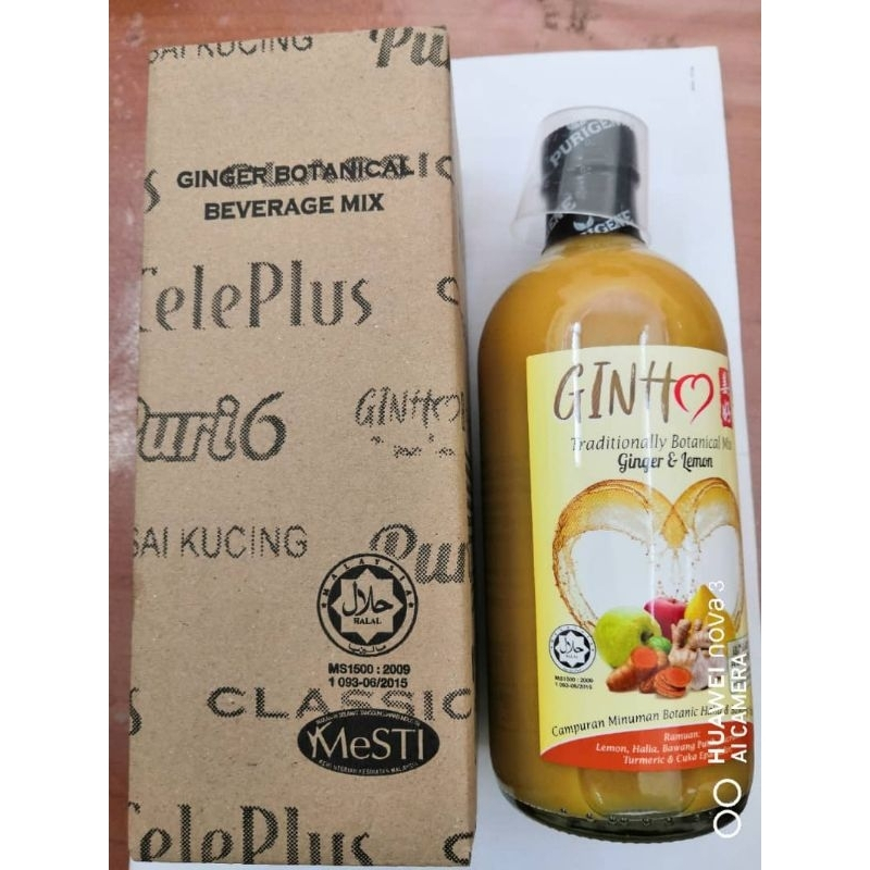 100 %genuine purigene Ginho 450ml purely thick ginger,, garlic and turmeric blend.