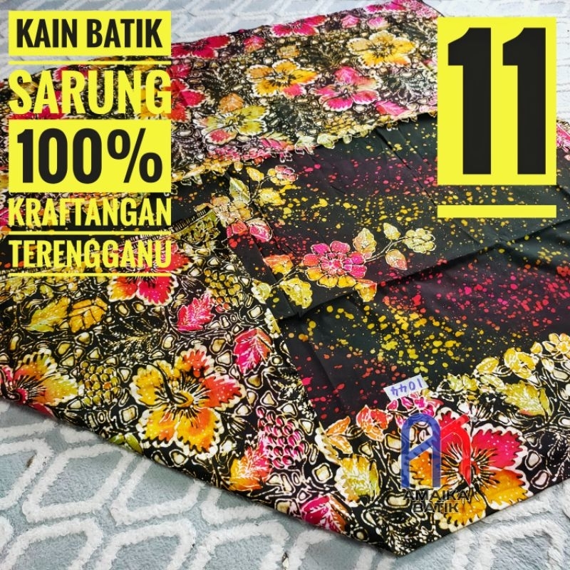 Kain Batik Cindai (SLOT 11) | Kraftangan Terengganu | 2 Meter | Jadikan Sarung, Blous, Skirt, Kemeja | Cotton Poplin