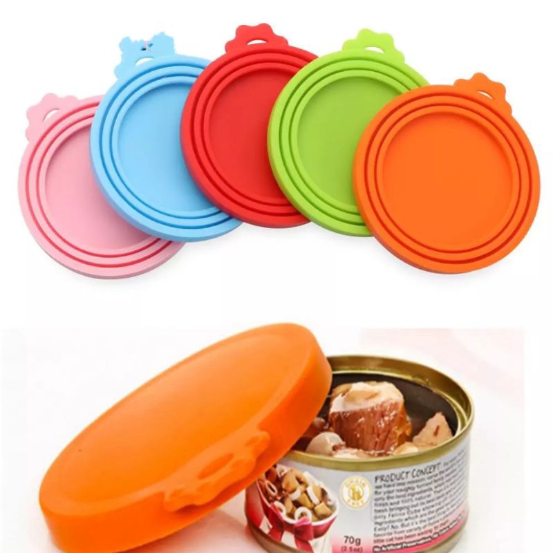 Reusable Silicone Can Lid 3 In 1 Food Tin Cover Pet Supplies / 可重复使用的硅胶罐盖3合1食品罐盖宠物用品保持新鲜