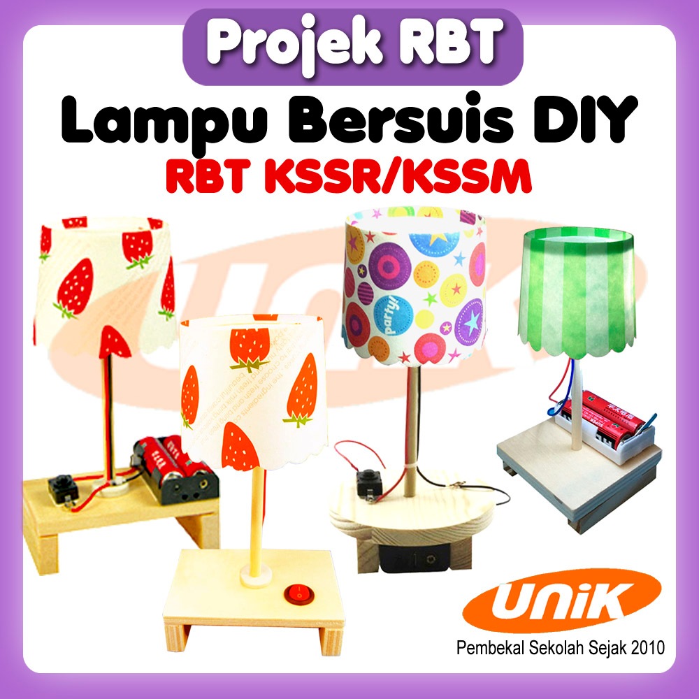 [UNIK] Projek RBT KSSR KSSM - Lampu Meja Tidur Mini DIY / Table LED Lamp School RBT Science Project 工艺设计自制小台灯