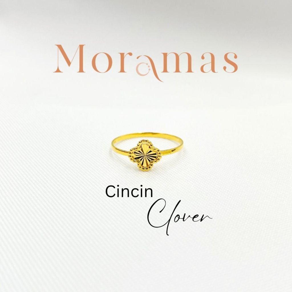 Moramas CLOVER Ring 916 Gold/ Cincin CLOVER Emas 916/ 四叶草戒指916金 #Minimal