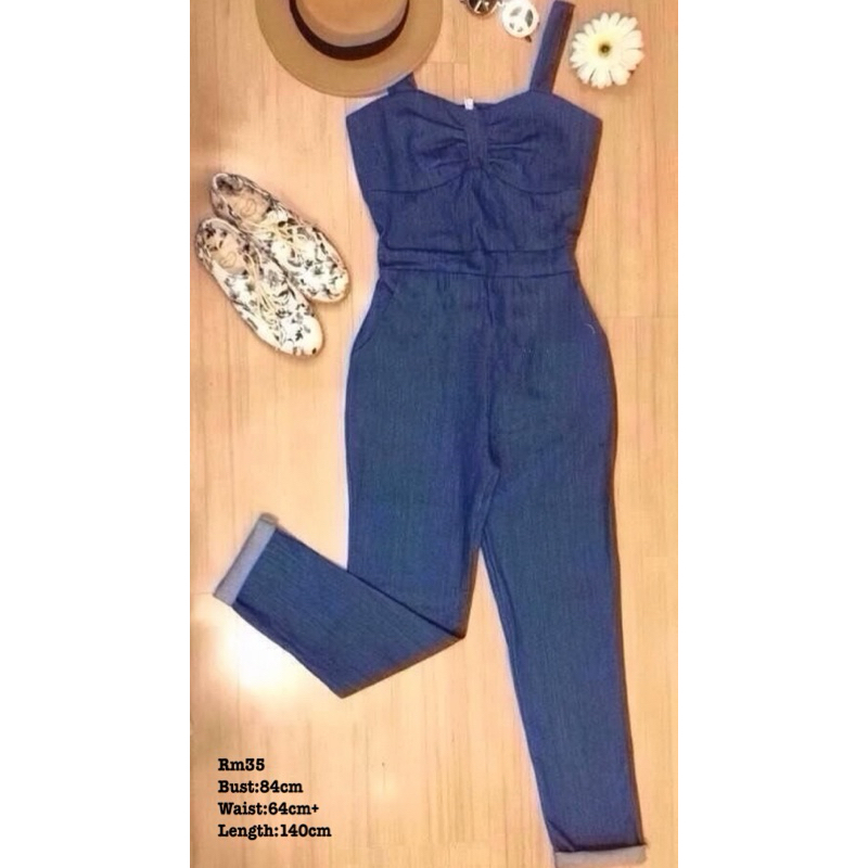 Thai women's jeans jumpsuit 泰国女装牛仔连体长裤