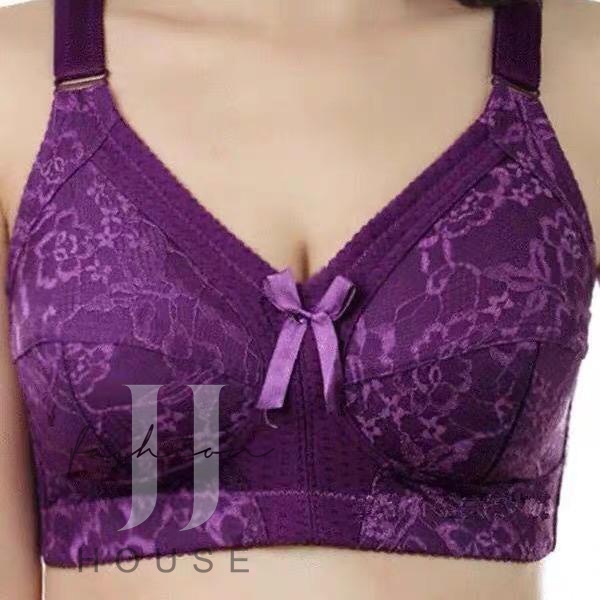 Wireless Bra #34~#50 Bra Cup B/C Baju Dalam Wanita Bra Penuh Tutup Tanpa Dawai 3-Hook FULL Cup Lingerie [ANNAH]