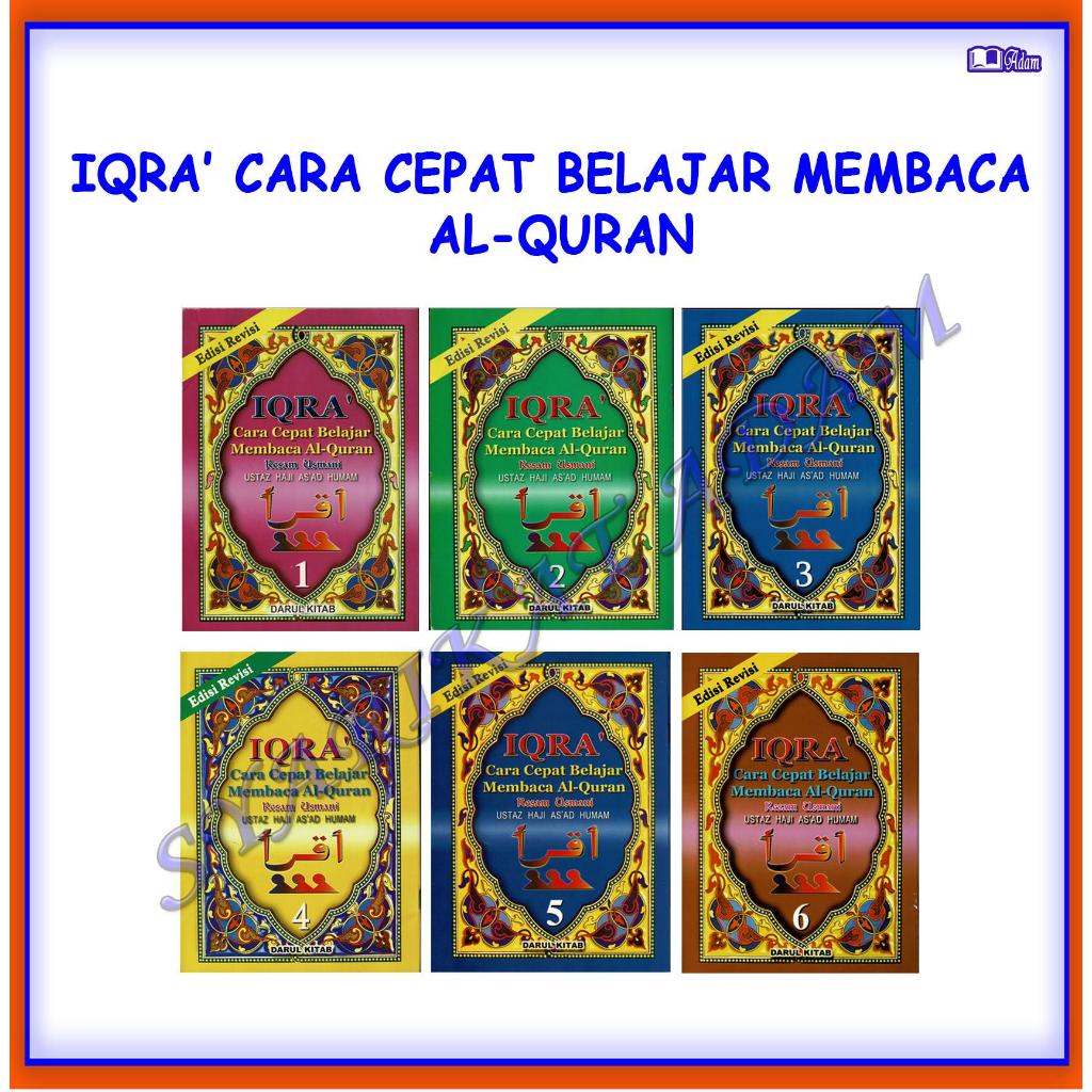 [ADM] IQRA' SET RUMI RESAM USMANI DARUL KITAB 6 IN 1