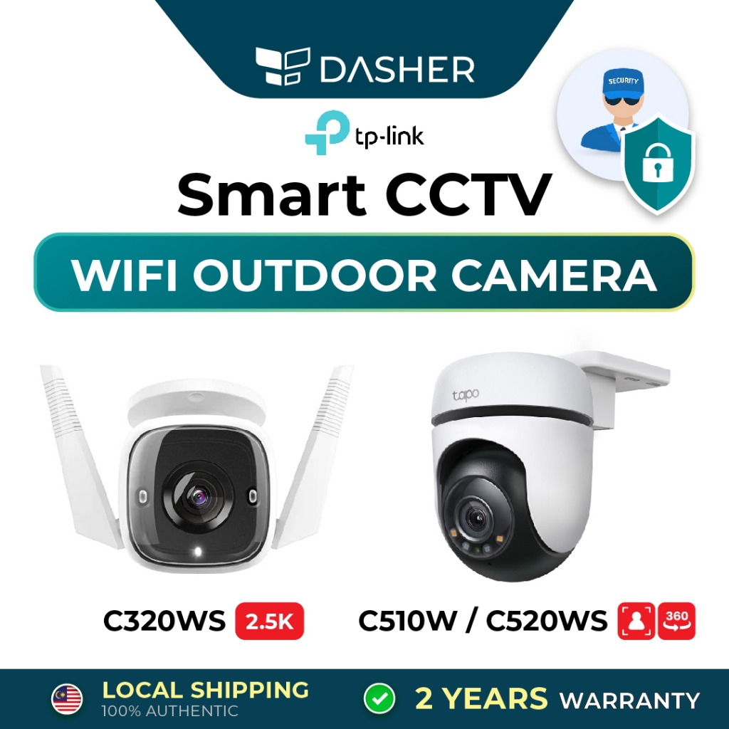 [Wifi outdoor camera] SIRIM and MCMC certification.TP-Link Tapo CCTV C320WS, TAPO 510W,.520WS Outdoor 360 Camera, wifi