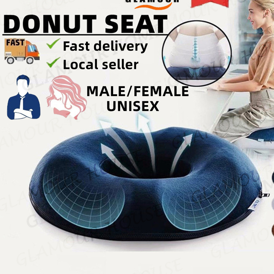 Donut Pillow Hemorrhoid Seat Cushion Tailbone Coccyx Orthopedic Medical Seat Prostate Chair for Memory Foam bantal duduk