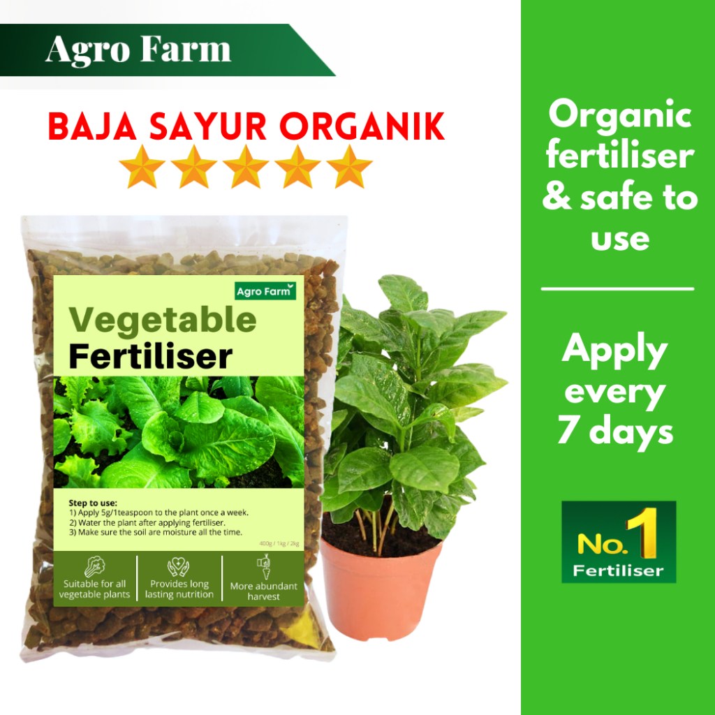 Agro Farm Organic Vegetable Fertilizer / Baja Organik / Fertiliser / Baja Sayur