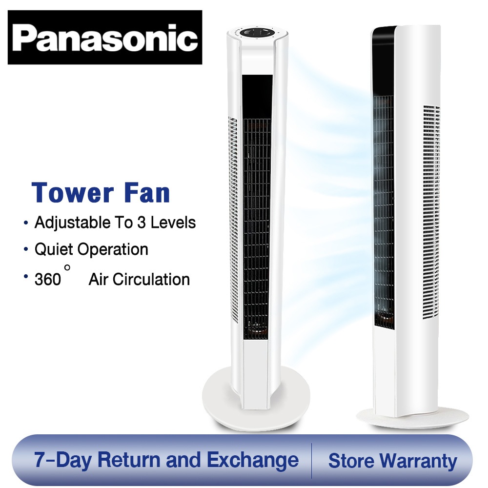 Panasonic Tower Fan Stand Fan Vaneless Adjustment Shake Head Silent Ground Vertical High Air Flow Air Supply