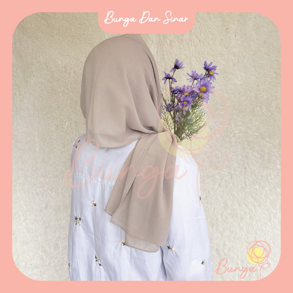 Tudung Shawl Chiffon Plain Murah Modest Hijab Islamic Headscarf Muslimah Clothing Muslim Women