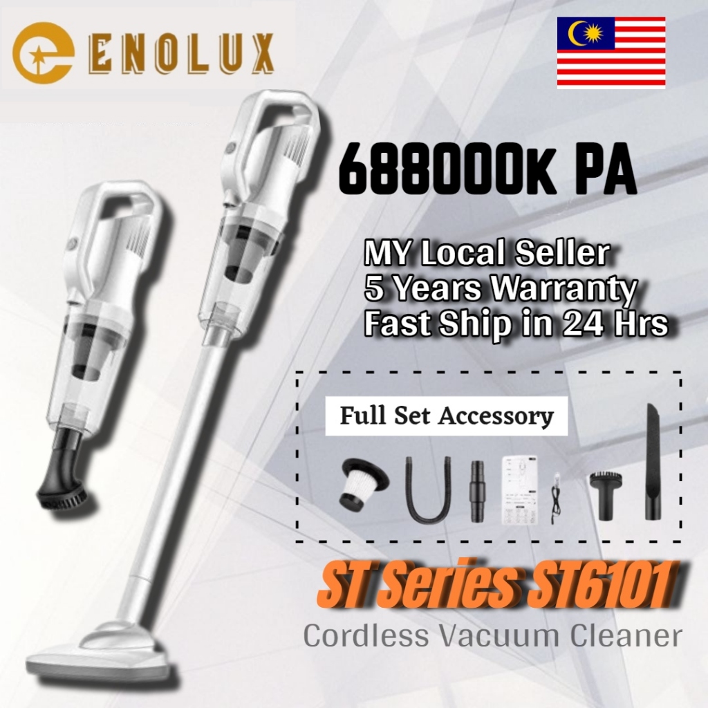 2024 HOT💥Wireless ST6101 / ST6622 Cordless Portable Vacuum Cleaner (Charging Base Set) Soft Bristles Powerful Suction