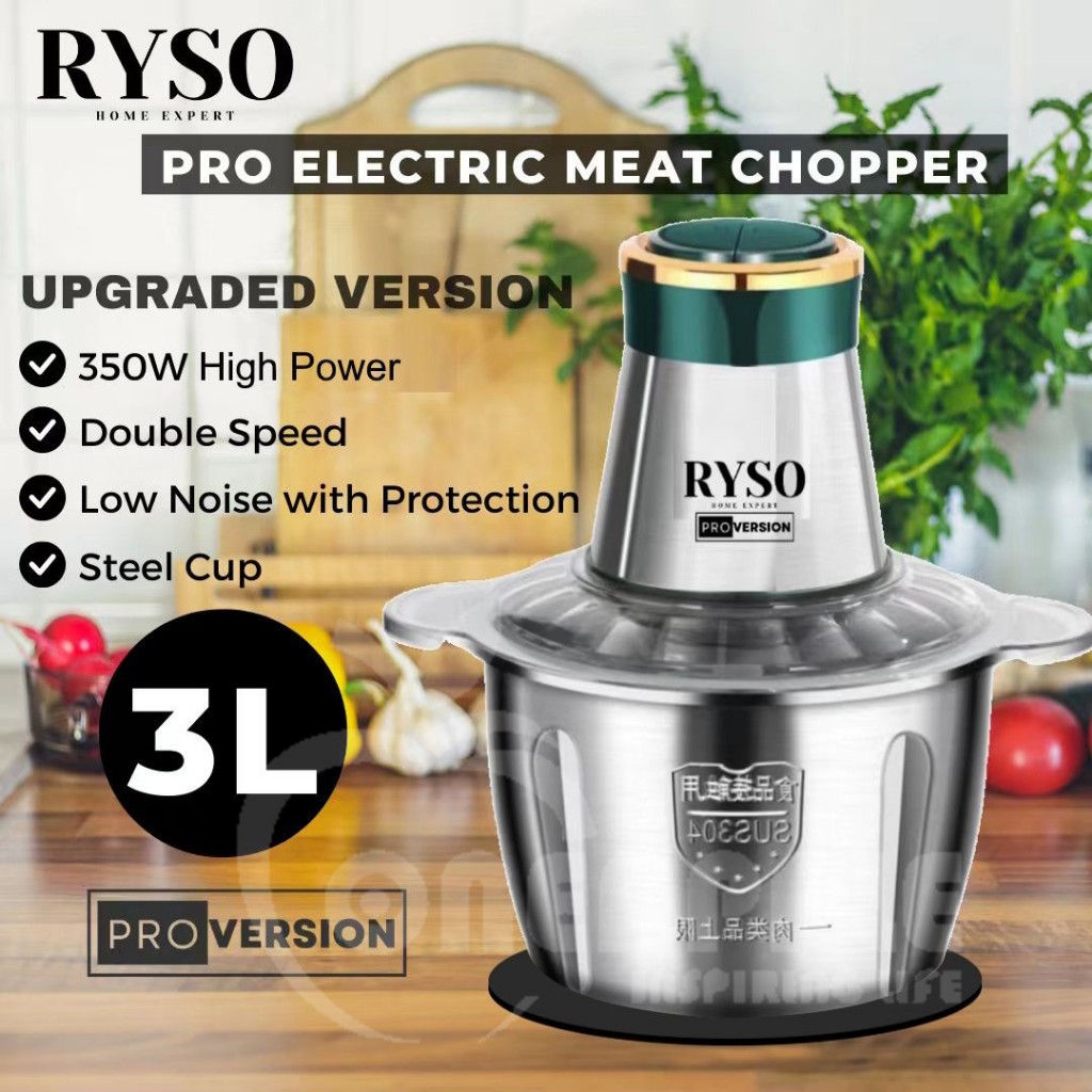 [NEW] Stainless Steel Electric Food Chopper Meat Grinder Machine Mixer Food Chopper Meat Chopper