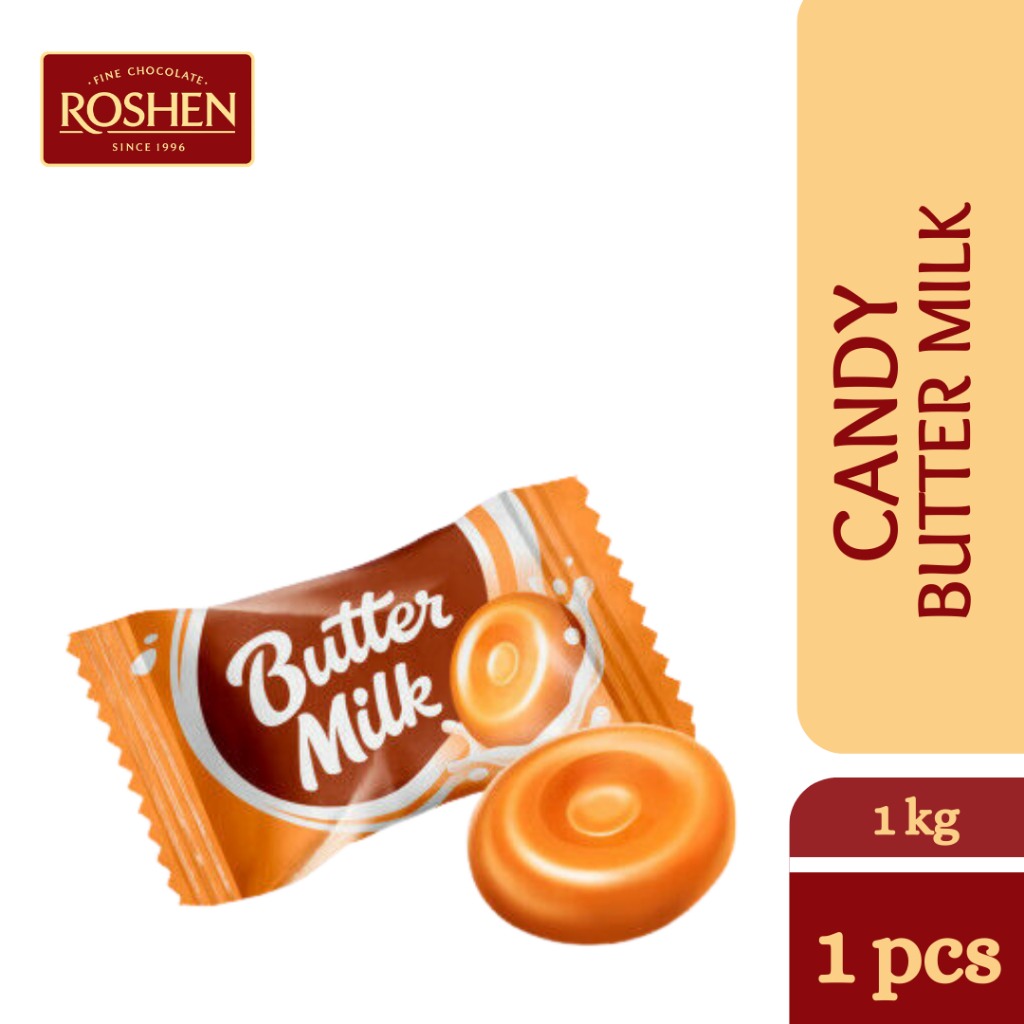 ROSHEN Butter Milk Candy Roshen gula gula butter susu