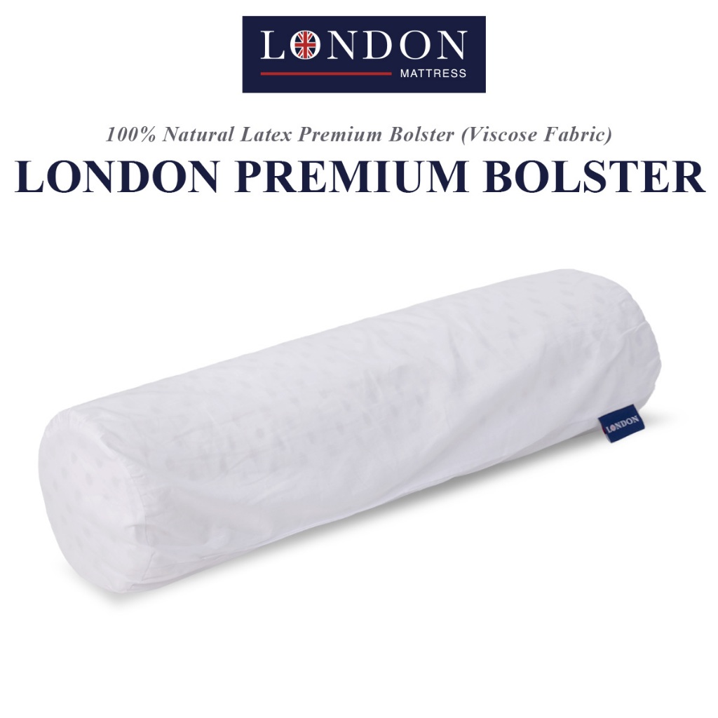 London Mattress | Natural Latex Premium Bolster With Viscose Fabric (Bantal Peluk Viscose Fabric Getah Asli)