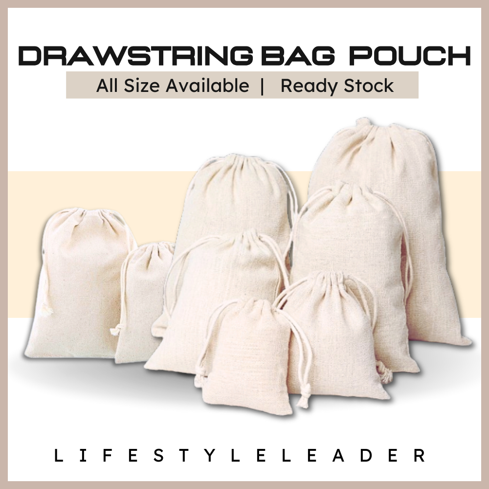 Drawstring Pouch Bag Burlaps Linen Pouch Laundry Bag Jewelry Bag Gift Bag Mini Cloth Bag Sack Bag Perfume Bag 麻布袋