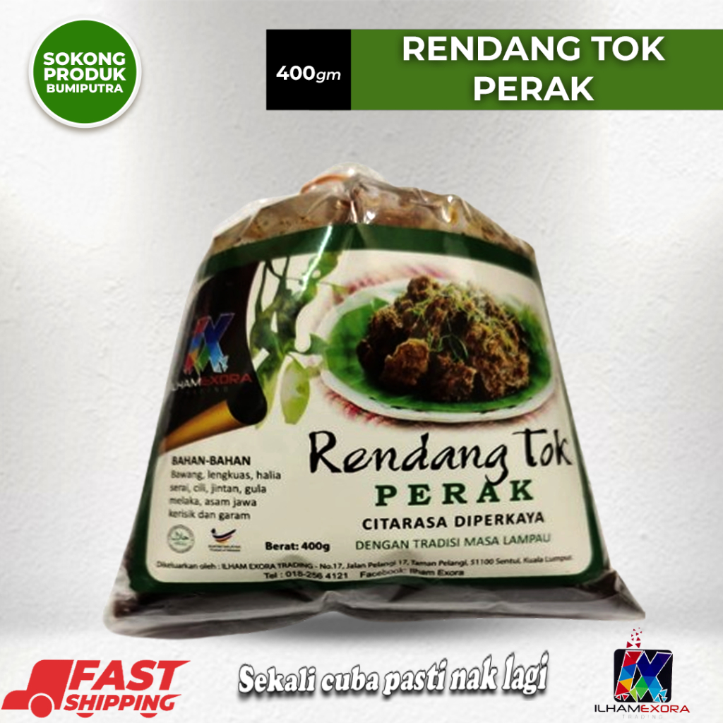 PES RENDANG TOK PERAK ( AYAM / DAGING ) , PES RENDANG SEGERA, PES RENDANG PERAK , PES RENDANG MUDAH DAN CEPAT (READY ST