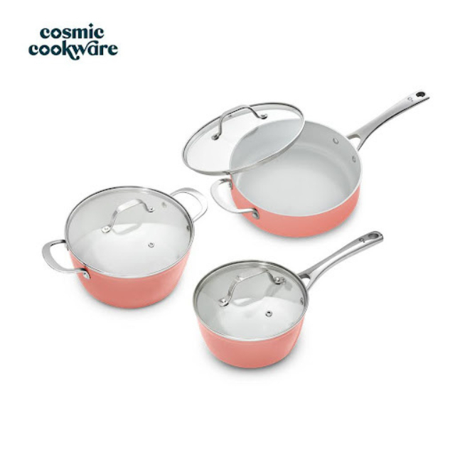 Cosmo Mini Trio Set - Cosmic Cookware Non-toxic, Swiss Made Non-stick Ceramic Coating, FDA Approved