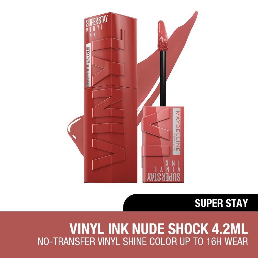 Maybelline Super Stay Vinyl Ink Transfer Proof Shine Longwear Lipstick