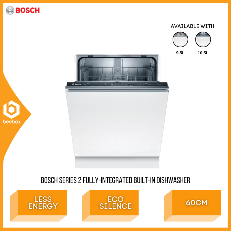 Bosch Serie Fully-integrated Built-in Dishwasher 60cm EcoSilence Drive SMV6ZCX42E SMV25BX03R Pencuci Pinggan