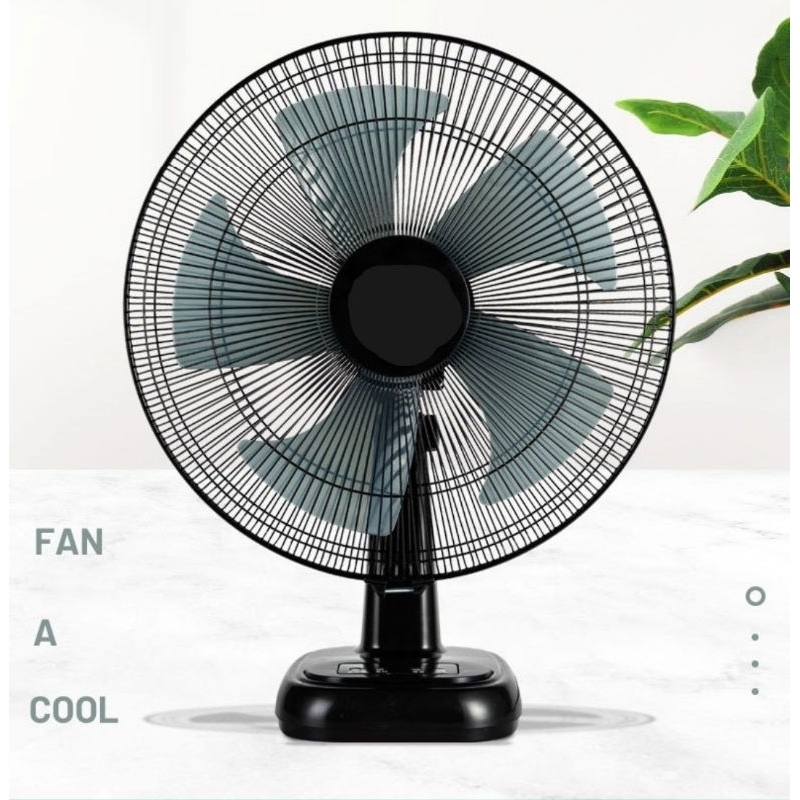 12 or 16 inch 3-speed table fan kipas Wind-powered desktop fan (Available stock in Malaysia)