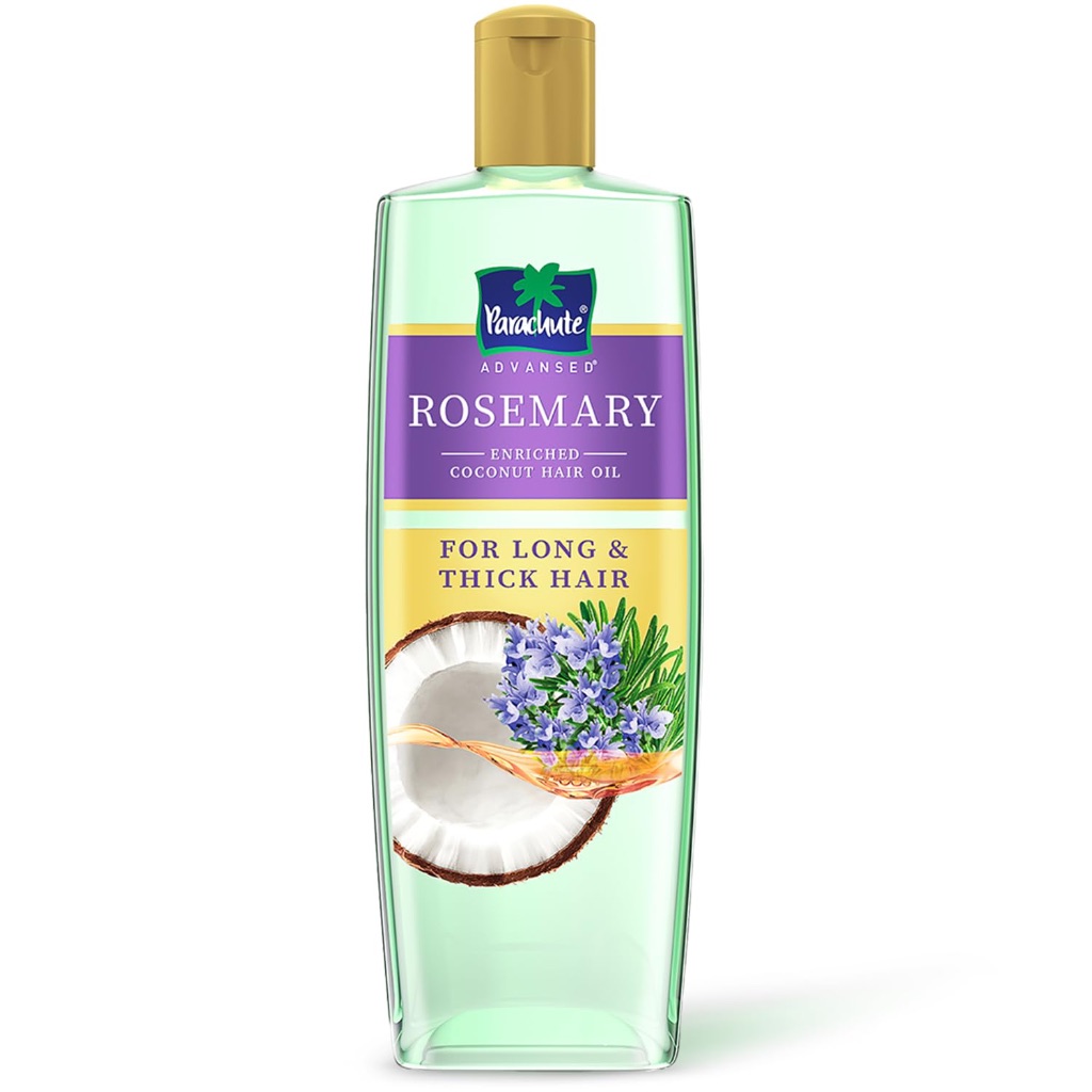 Parachute Advansed Rosemary-enriched Coconut Hair Oil | Rosemary Hair Oil| Superfoods’ Magic | Long & Thick Hair | 200ml