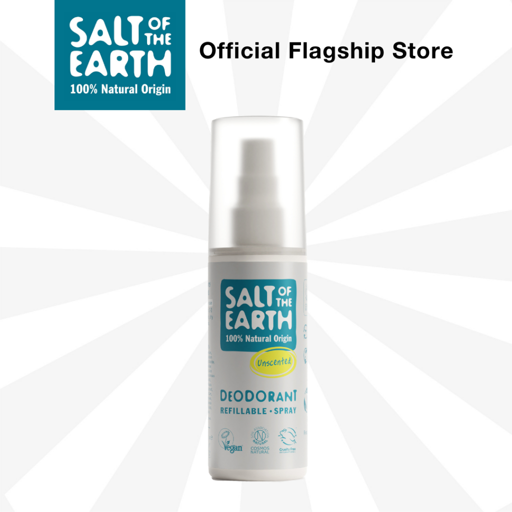 Salt Of The Earth Natural Deodorant SPRAY Unscented (100ml)