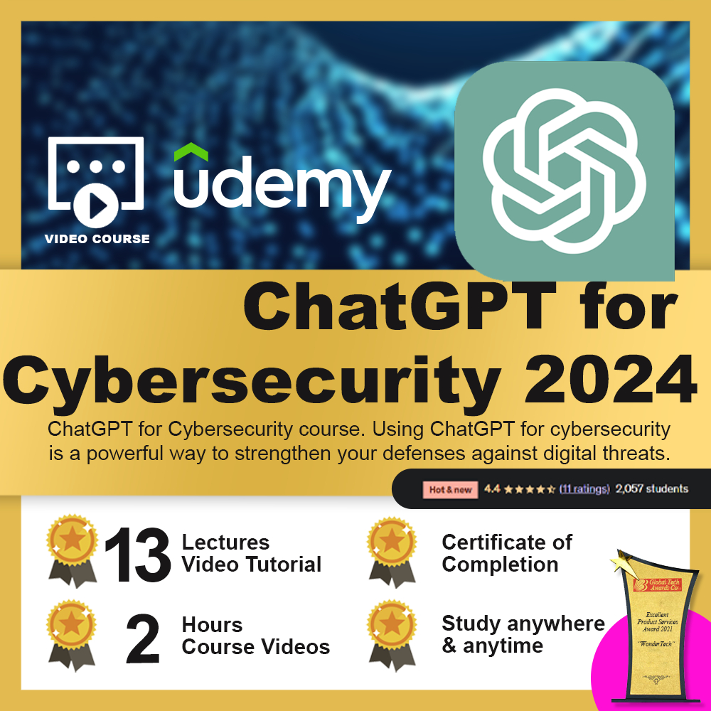 [Video Course] Udemy – ChatGPT for Cybersecurity